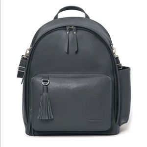 Skip hop vegan diaper backpack in smoke